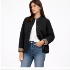 Gewatteerd Damesjack – Luipaardprint – Ritssluiting