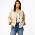 Gewatteerd Damesjack – Luipaardprint – Ritssluiting