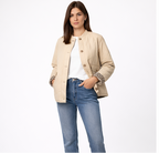 Gewatteerd Damesjack – Luipaardprint – Ritssluiting