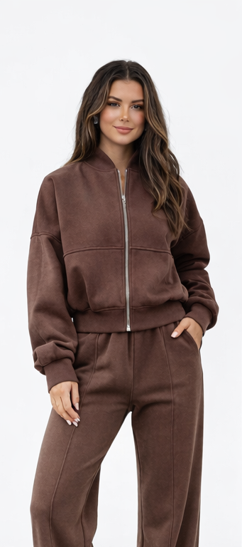 Dames Tracksuit Set – Relaxte Pasvorm – Polyester