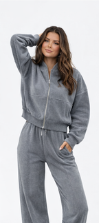 Dames Tracksuit Set – Relaxte Pasvorm – Polyester