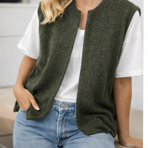 Damesvest – Zacht Materiaal – Klassiek Model